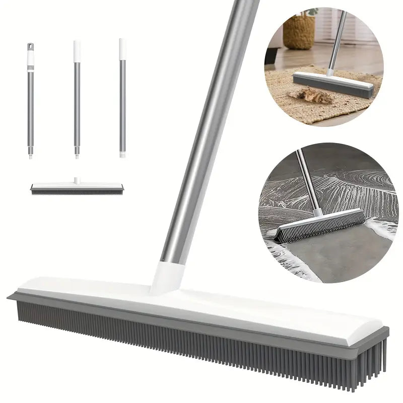 Rubbero 2-in-1 Rubber Broom with Squeegee