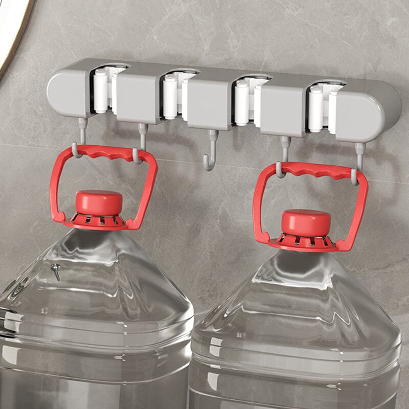 NeatGrip | Wall-Mounted Mop & Broom Holder with Hooks