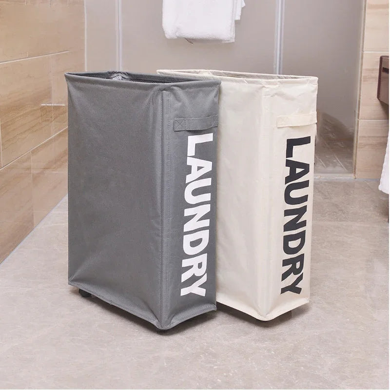 SlimRoll | Tall Rolling Laundry Basket with Wheels