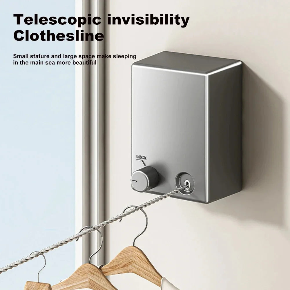 AirDry Line | Retractable Wall-Mounted Clothesline