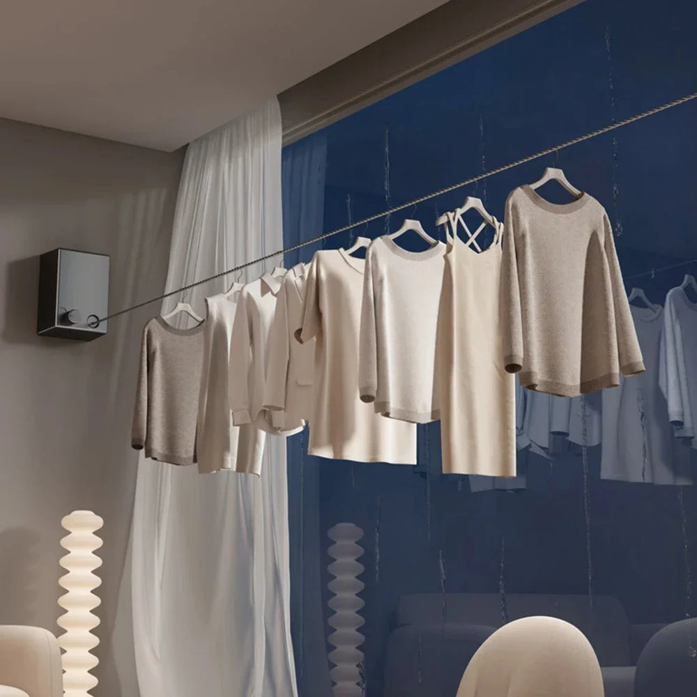 AirDry Line | Retractable Wall-Mounted Clothesline