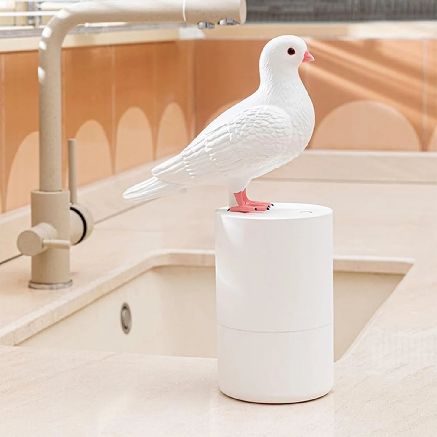 PigeonPoof | The Foam-Delivering Pigeon Soap Dispenser