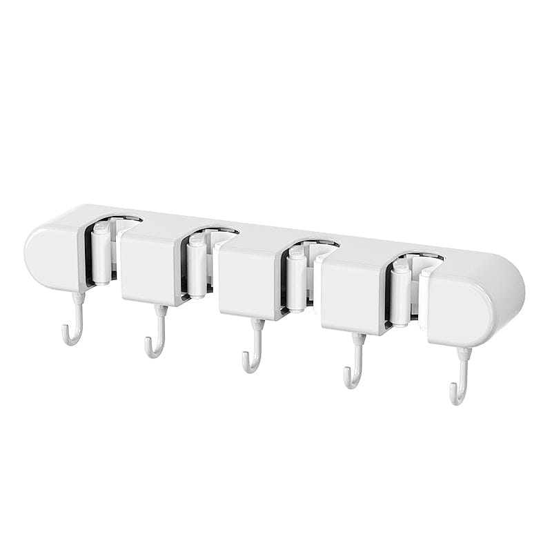 NeatGrip | Wall-Mounted Mop & Broom Holder with Hooks