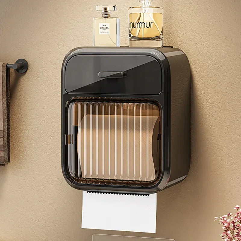 TidyRoll | Wall-Mounted Waterproof Toilet Paper Holder