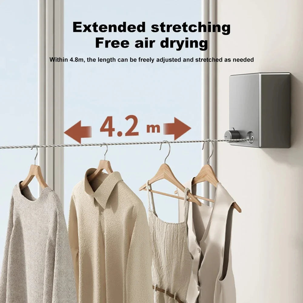 AirDry Line | Retractable Wall-Mounted Clothesline