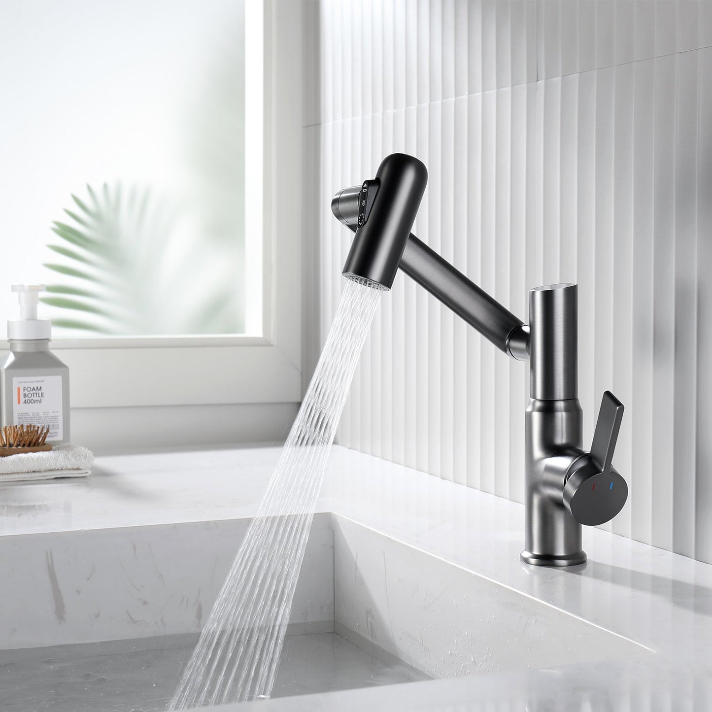 AquaSense | Smart Rotatable Bathroom Faucet with LED Temperature Display
