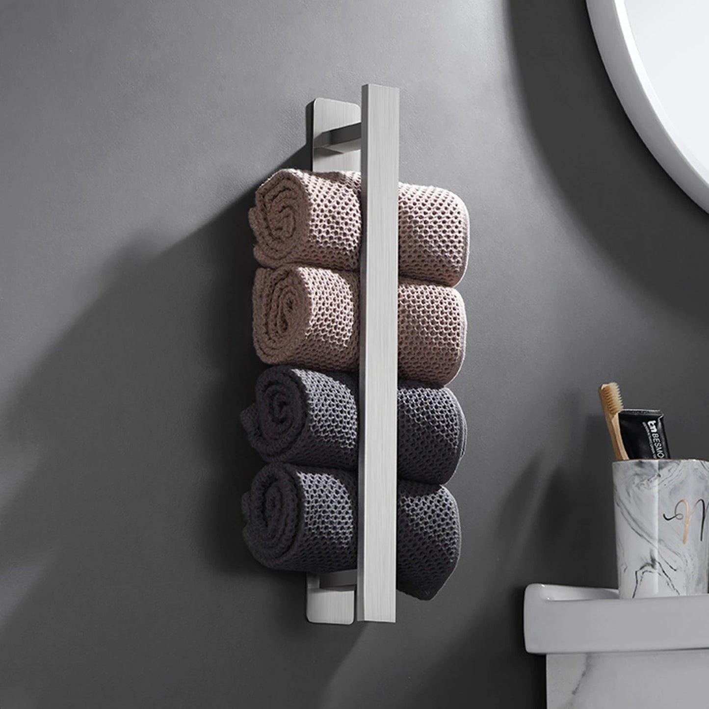 LuxeRack | Sleek Wall-Mounted Towel Holder