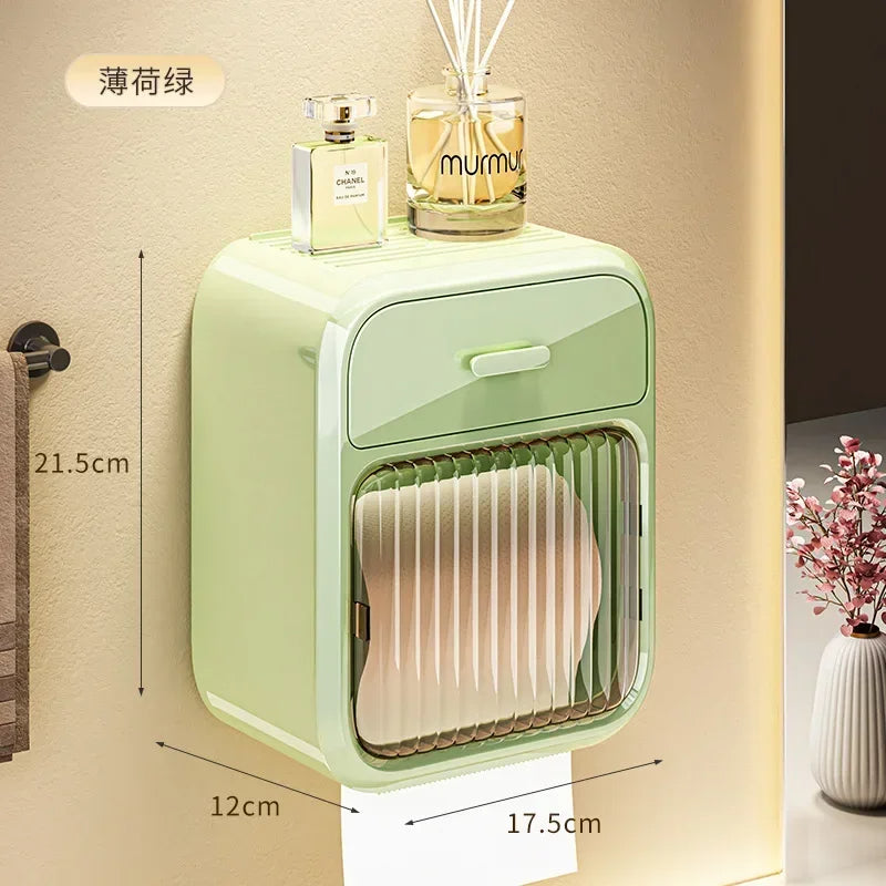 TidyRoll | Wall-Mounted Waterproof Toilet Paper Holder