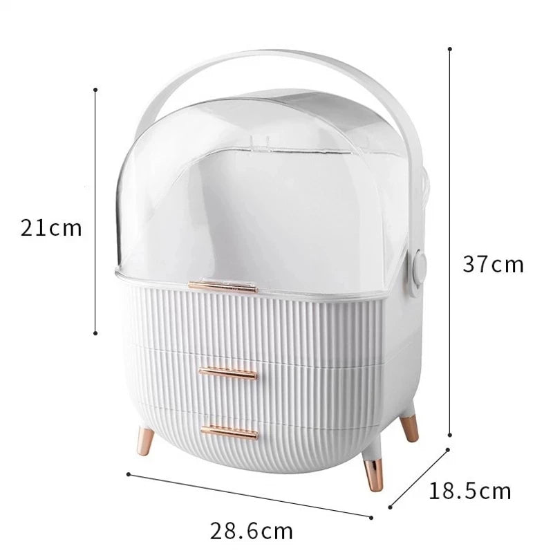 GlamorBox | Large Capacity Makeup & Jewelry Organizer