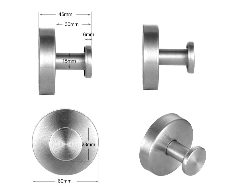 GripLock | Stainless Steel Suction Cup Wall Hook