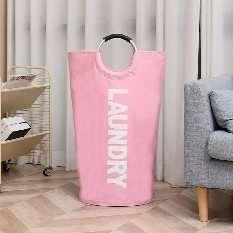LoadMax | 90L Collapsible Laundry Basket with Handles & Waterproof Lining