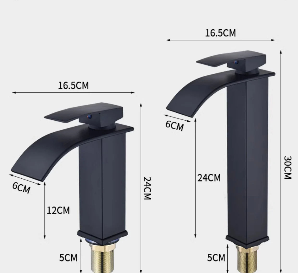 FlowMist | Modern Waterfall Basin Faucet with Hot & Cold Control