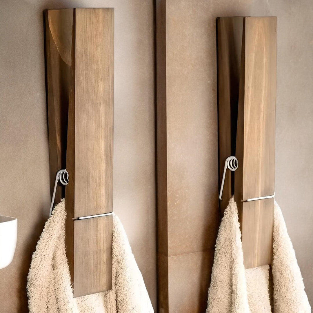 GripPin | Oversized Wooden Clothespin Towel Holder