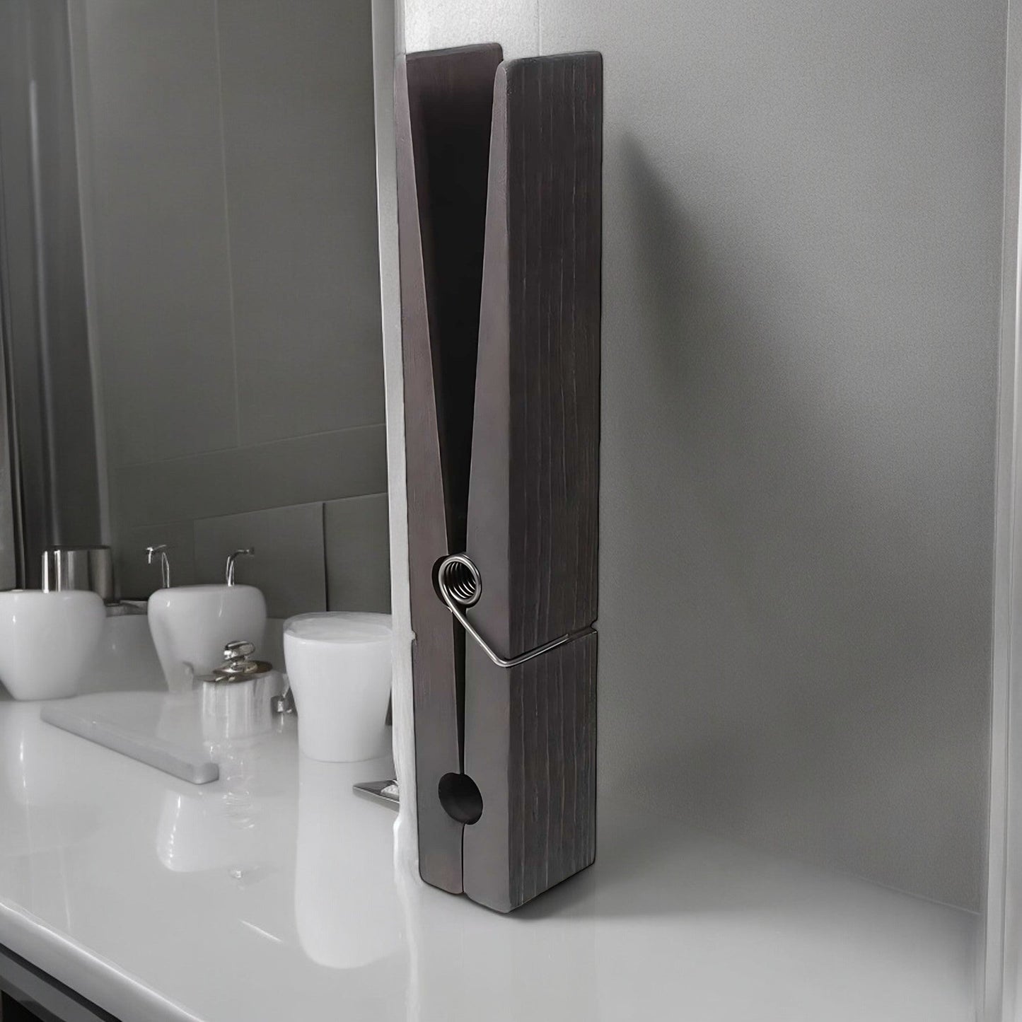 GripPin | Oversized Wooden Clothespin Towel Holder