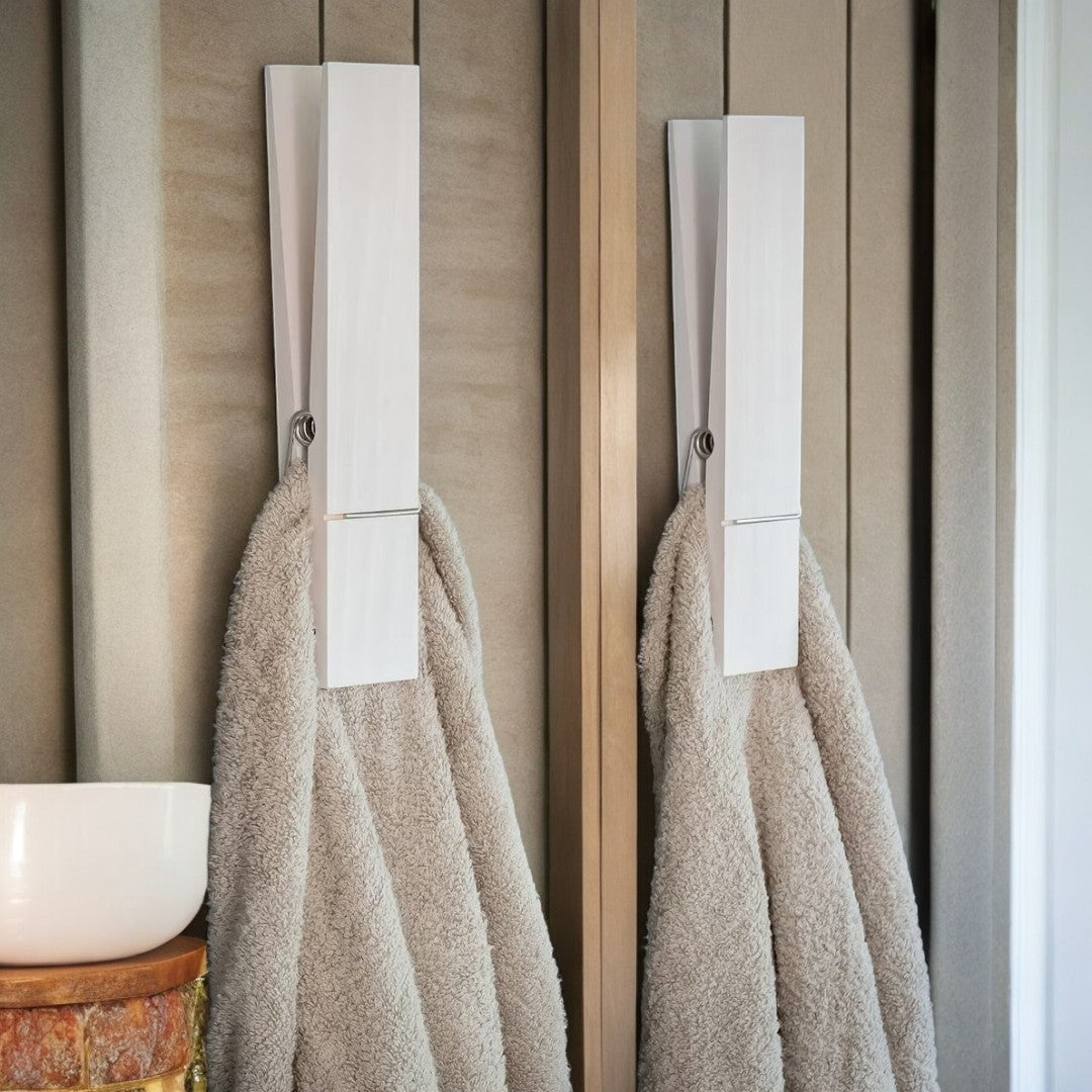 GripPin | Oversized Wooden Clothespin Towel Holder