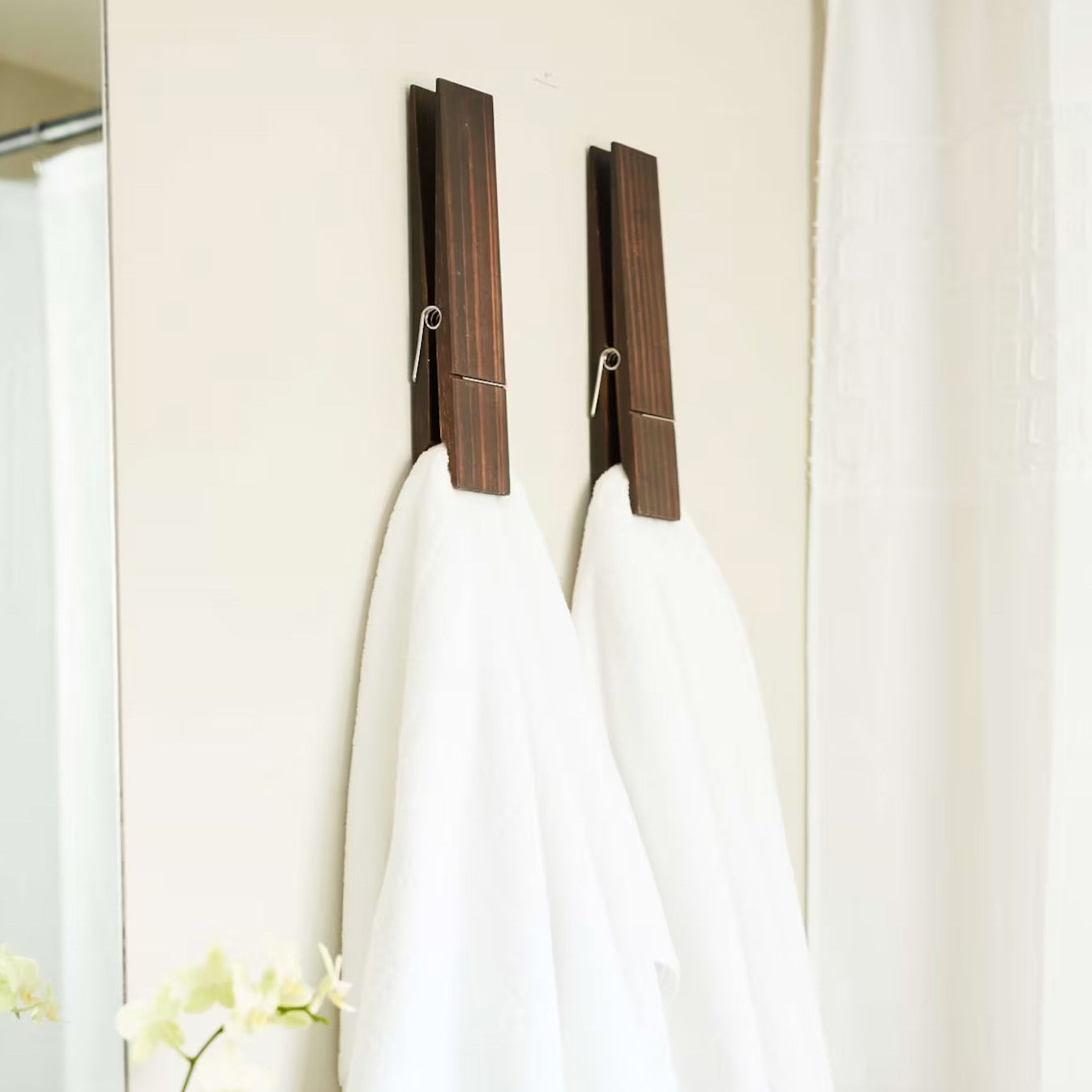 GripPin | Oversized Wooden Clothespin Towel Holder