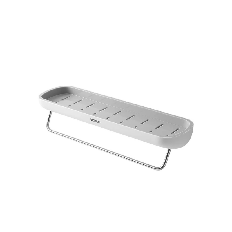 Organiq | No-Drill Bathroom Shelf with Built-In Drainage