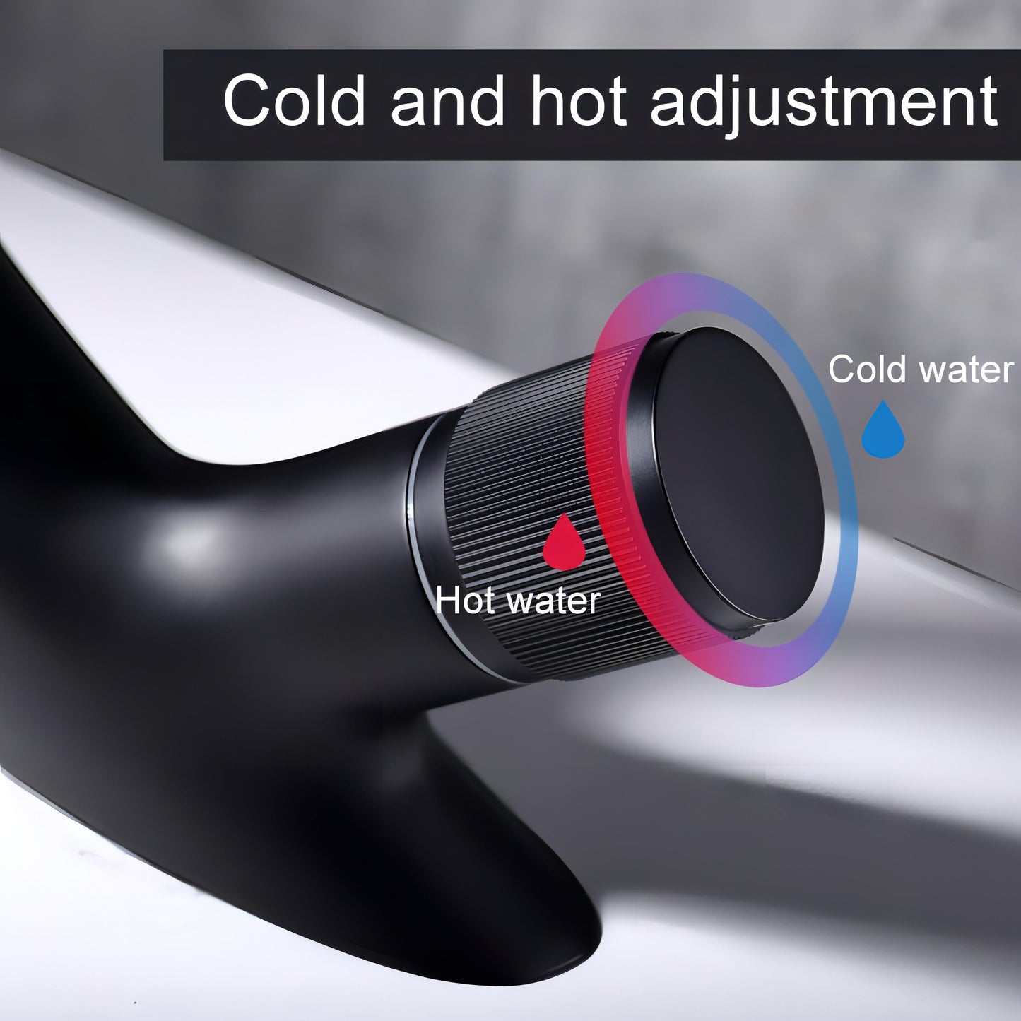AquaCurve | Modern Curved Waterfall Basin Tap