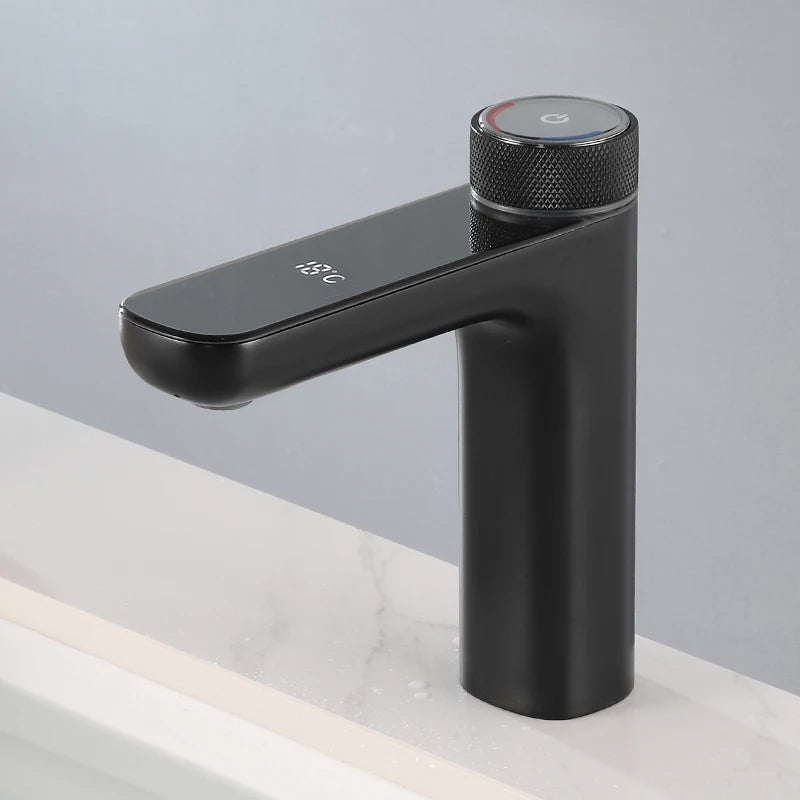 LumiFlow | Smart LED Temperature Display Brass Sink Tap