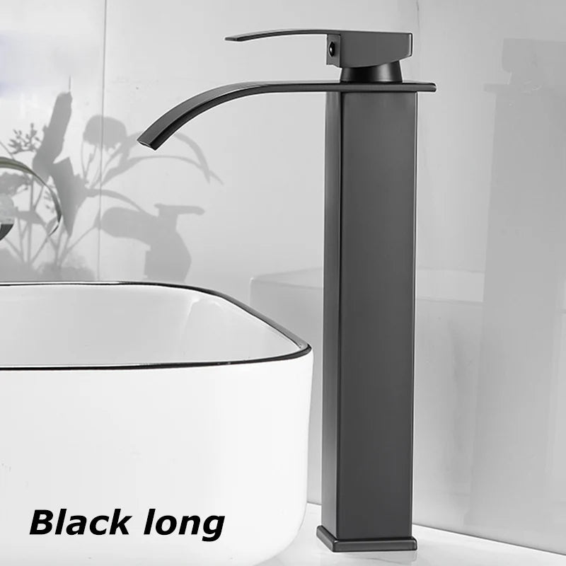 FlowMist | Modern Waterfall Basin Faucet with Hot & Cold Control