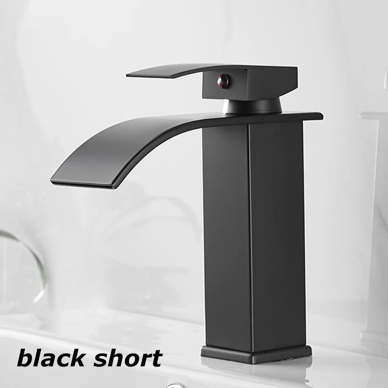 FlowMist | Modern Waterfall Basin Faucet with Hot & Cold Control