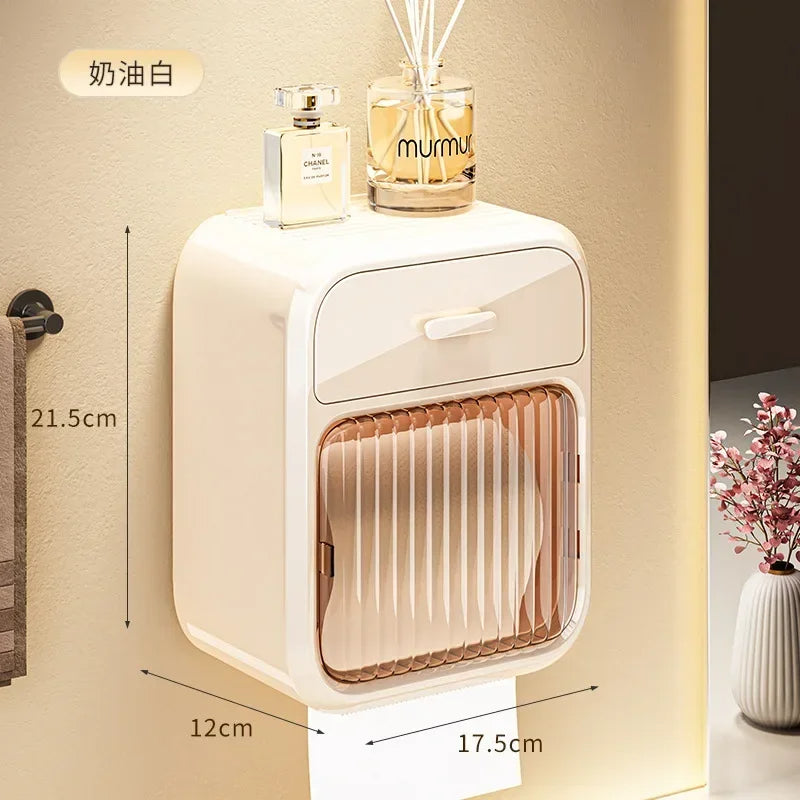 TidyRoll | Wall-Mounted Waterproof Toilet Paper Holder