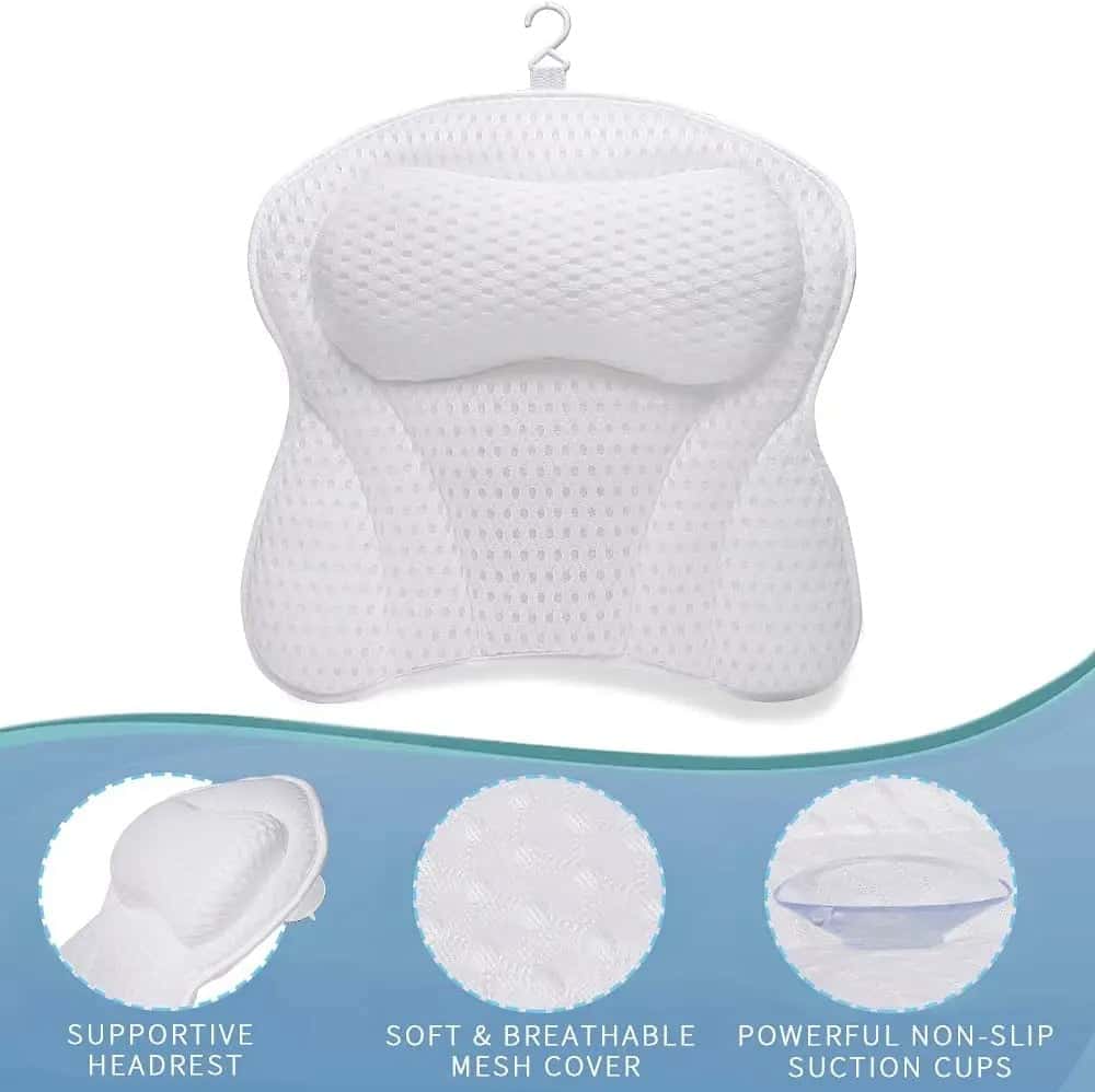 AquaLuxe | 4D Butterfly Bath Pillow with Suction Cups