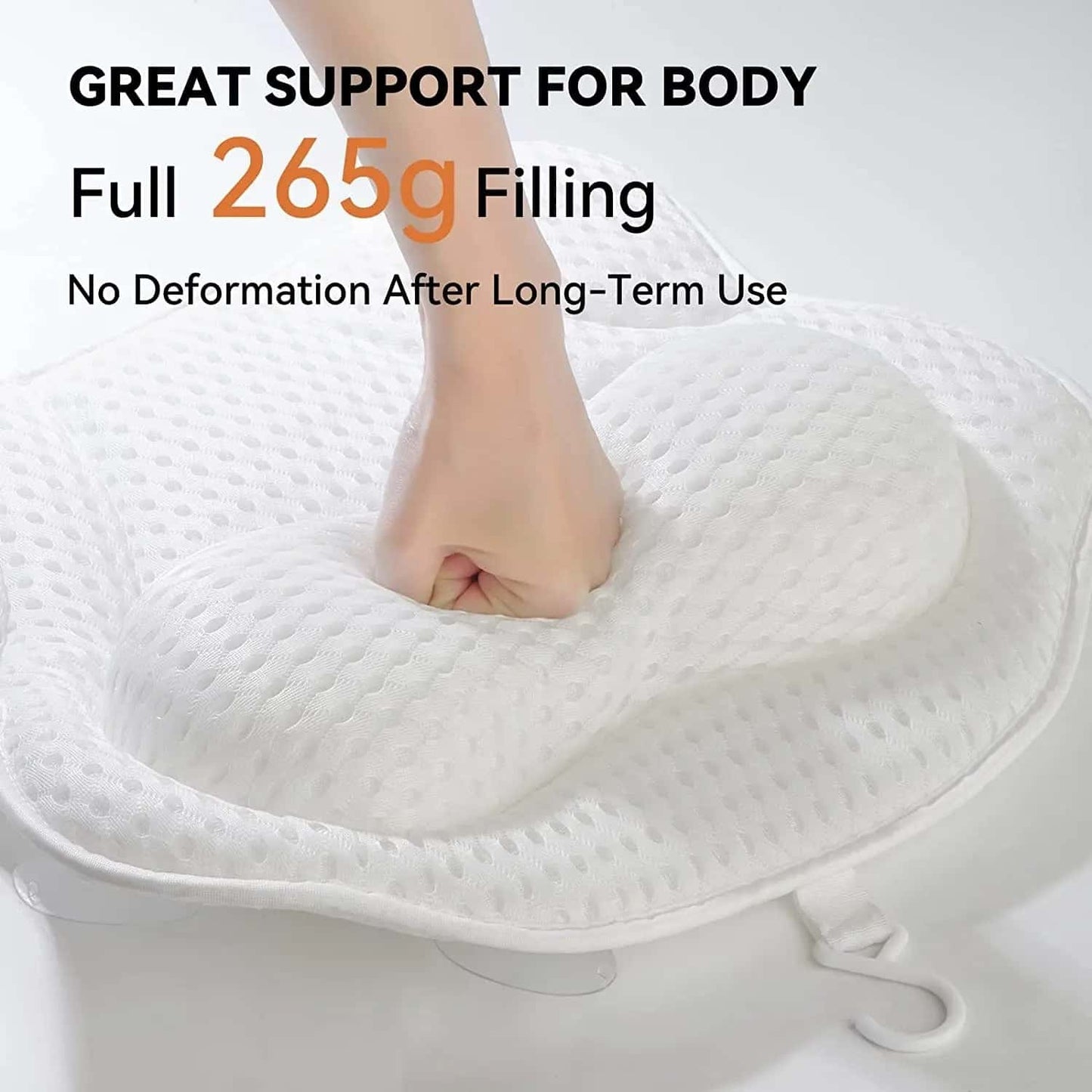 AquaLuxe | 4D Butterfly Bath Pillow with Suction Cups