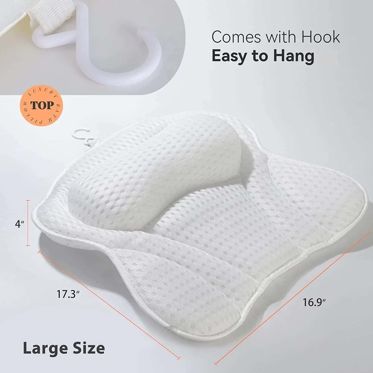 AquaLuxe | 4D Butterfly Bath Pillow with Suction Cups