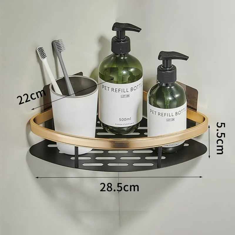 Aurora | No-Drill Aluminum Bathroom Shelf