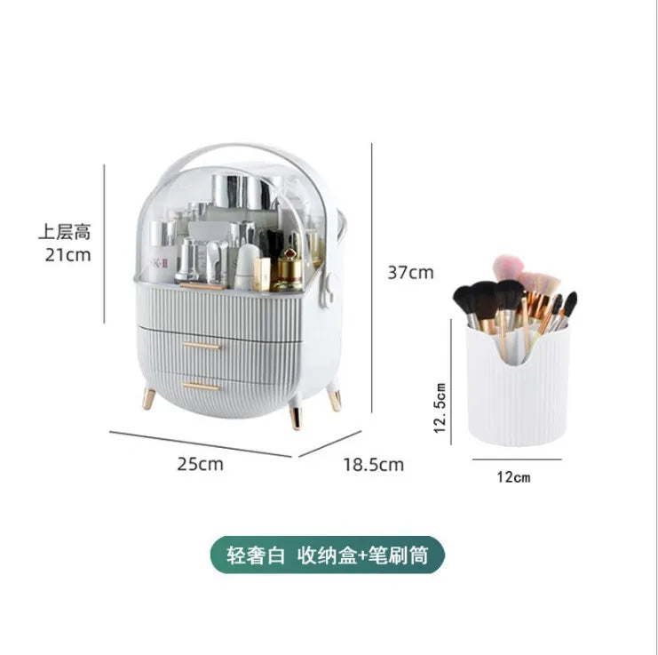 GlamorBox | Large Capacity Makeup & Jewelry Organizer