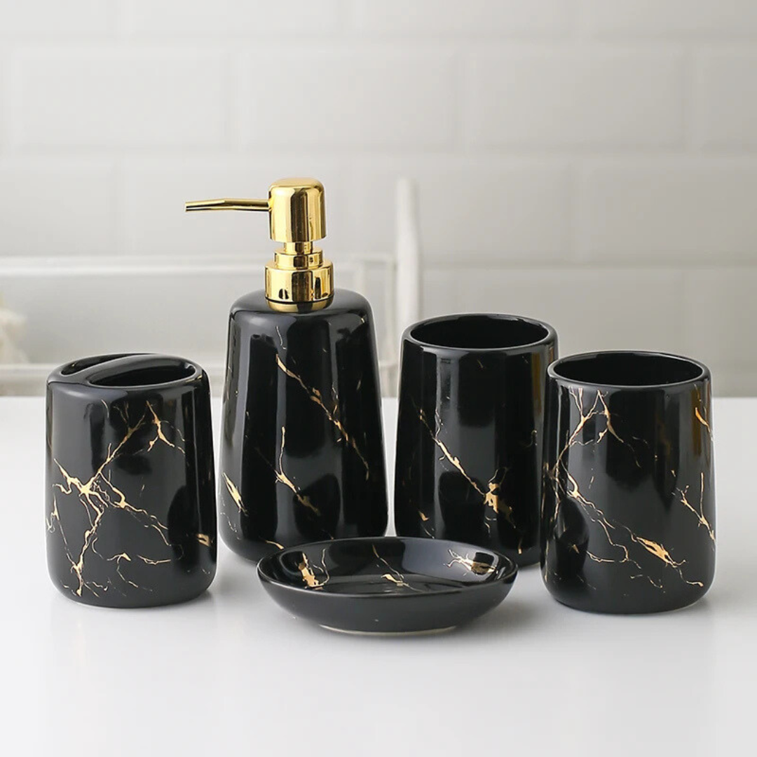 Lustre | Elegant Marble Bathroom Set