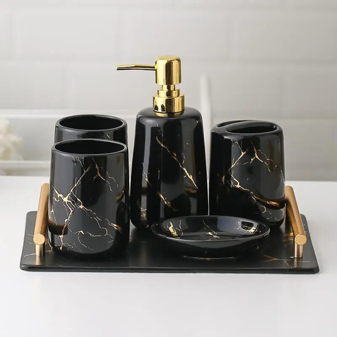 Lustre | Elegant Marble Bathroom Set