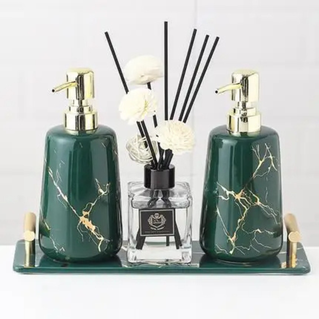 Lustre | Elegant Marble Bathroom Set
