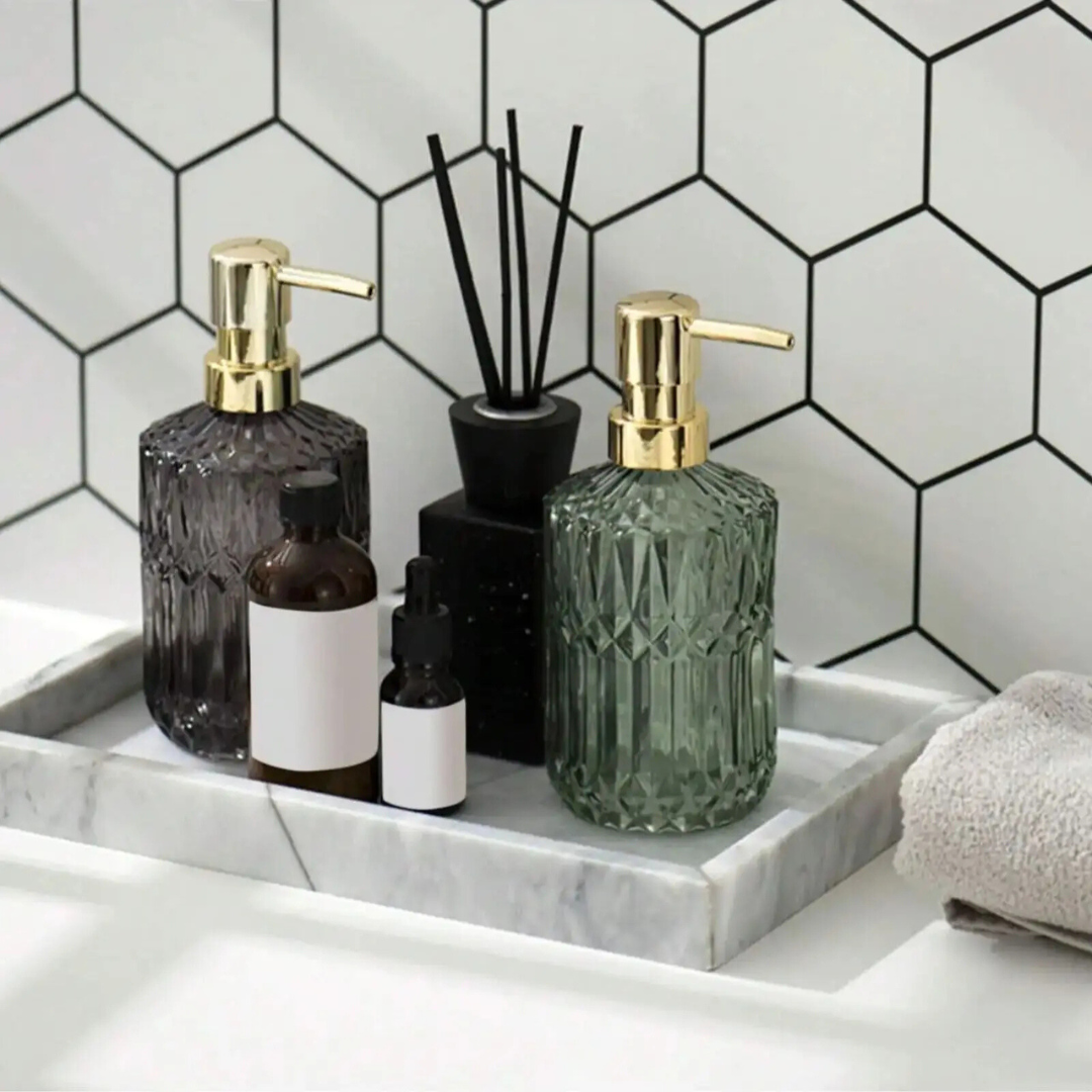 Aurelia | Elegant glass soap dispenser for bathroom