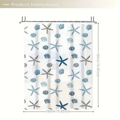 AquaShield | Waterproof PEVA shower curtain with patterns