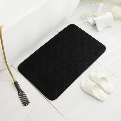 CloudSoft | Super Absorbent Memory Foam Bath Mat | Quick Dry & Non-Slip