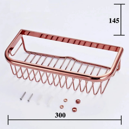 Aureo | Luxurious Rose Gold Shower Shelf