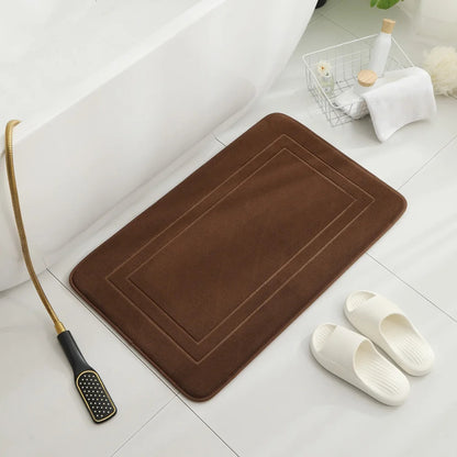 CloudSoft | Super Absorbent Memory Foam Bath Mat | Quick Dry & Non-Slip