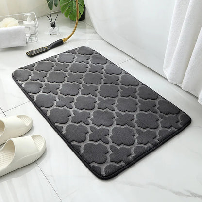 CloudSoft | Super Absorbent Memory Foam Bath Mat | Quick Dry & Non-Slip