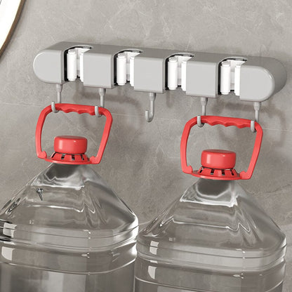 NeatGrip | Wall-Mounted Mop & Broom Holder with Hooks