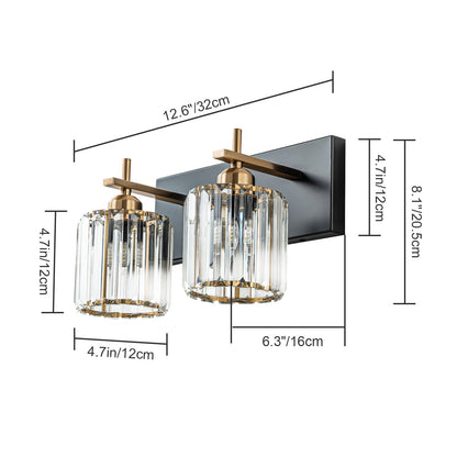 LumiGleam | Modern Crystal Vanity Light for Bathroom