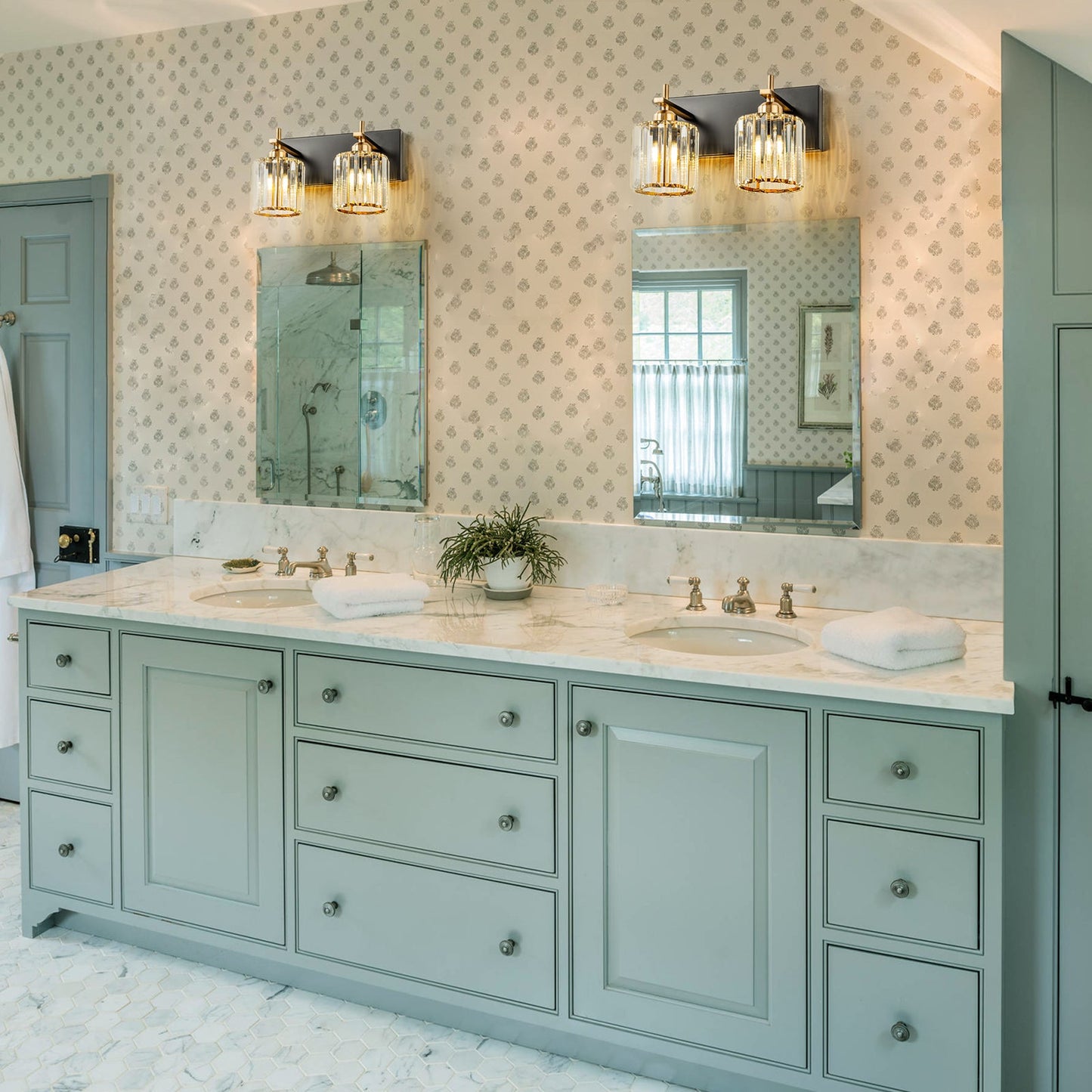 LumiGleam | Modern Crystal Vanity Light for Bathroom