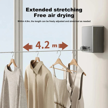 AirDry Line | Retractable Wall-Mounted Clothesline