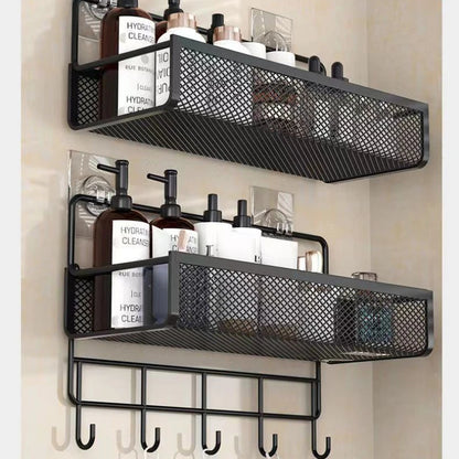Gridly | Wall-Mounted Bathroom Storage Rack