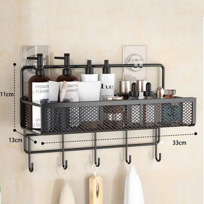 Gridly | Wall-Mounted Bathroom Storage Rack