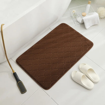 CloudSoft | Super Absorbent Memory Foam Bath Mat | Quick Dry & Non-Slip