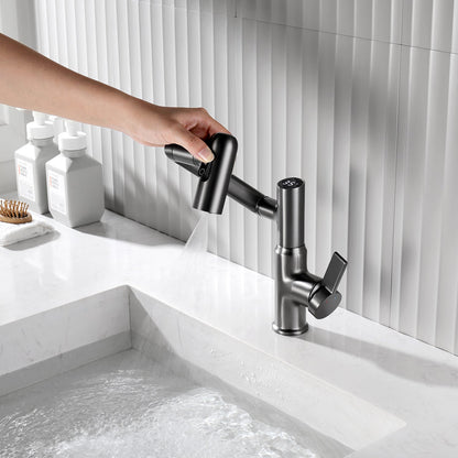AquaSense | Smart Rotatable Bathroom Faucet with LED Temperature Display