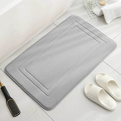 CloudSoft | Super Absorbent Memory Foam Bath Mat | Quick Dry & Non-Slip
