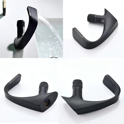 AquaCurve | Modern Curved Waterfall Basin Tap